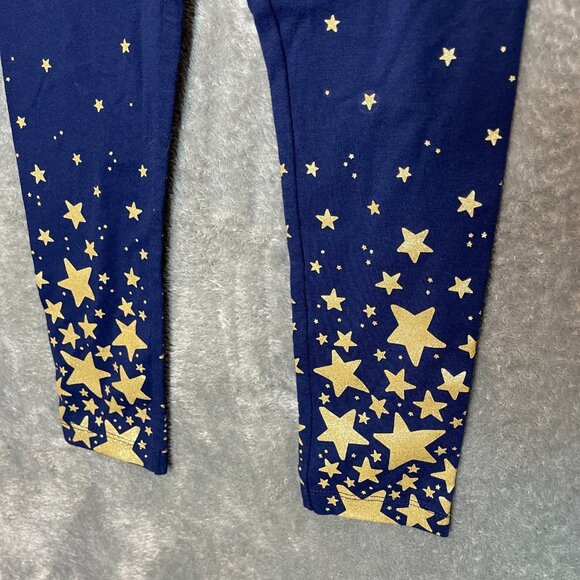 Carters Girls Glitter Star Elastic Waist Stretch Pull On Leggings 6 NWT Blue - Picture 4 of 11
